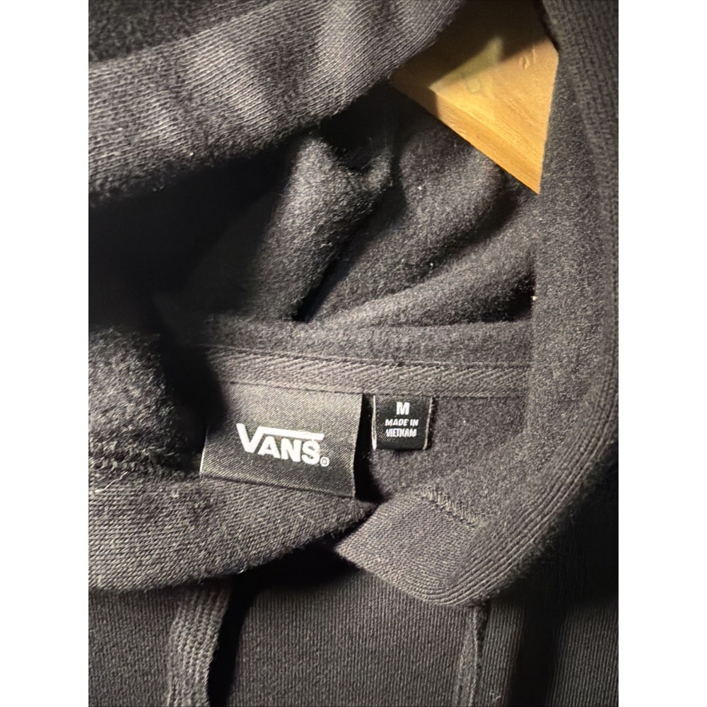 Vans Off The Wall Men's Black Hoodie Sz M Skater Streetwear.Excellent Condition - Picture 4 of 7